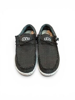 HEY DUDE Men's Wally Sox Confetti Black Slip On Loafers Size 6